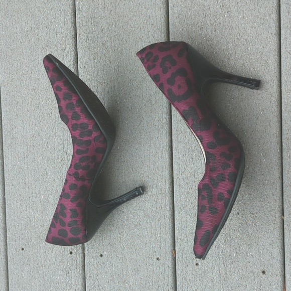 Rampage Animal Print Mesh Overlay 4in Heels - Picture 9 of 11